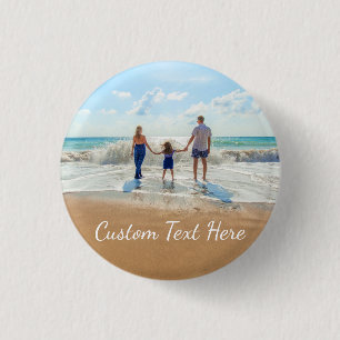 Custom Photo Button Your Favorite Photos and Text