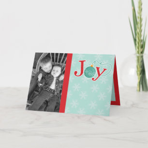 Custom Photo Christmas Card Feiertagskarte