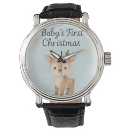 Custom photo christmas luxury gold romantic mens  armbanduhr