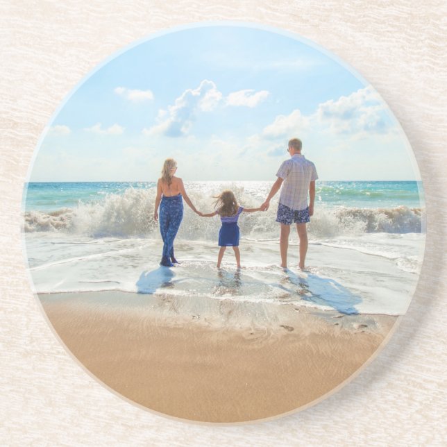 Custom Photo Coaster - Your Own Design - Summer Getränkeuntersetzer (Vorne)