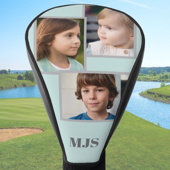 Custom Photo Collage Monogram Personalized  Golf Headcover (Von Creator hochgeladen)