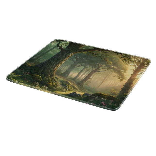 Custom Photo Decorative Glass Board for KitchenUse Schneidebrett (Ecke)