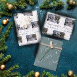 Custom Photo Family Minimalist Merry Christmas Geschenkpapier Set<br><div class="desc">Custom Photo Family Minimalist Merry Christmas Wrapping Paper Sheets. Add your family photo and name.</div>