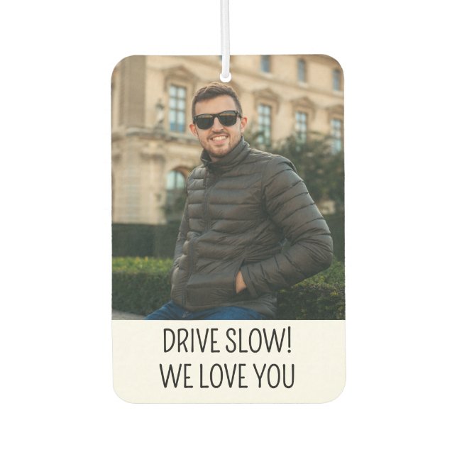 Custom Photo Girlfriend Boyfriend Gift for Mom Dad Autolufterfrischer (Vorderseite)