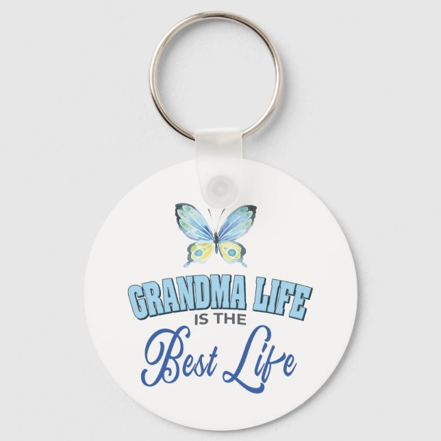 Custom Photo Grandma  Schlüsselanhänger (Vorderseite)