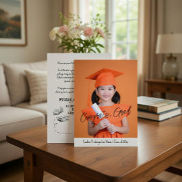 Custom Photo Kindergarten Graduation  Einladung