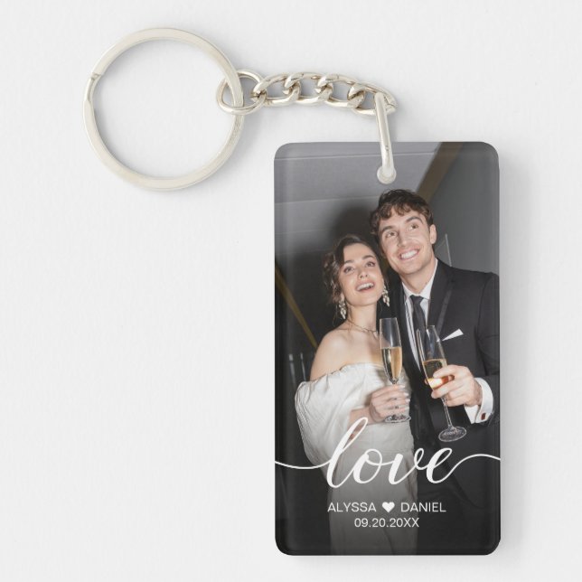 Custom Photo Love script Mariage faveurs (Devant)