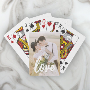 Custom Photo Love Script Playing Cards Spielkarten
