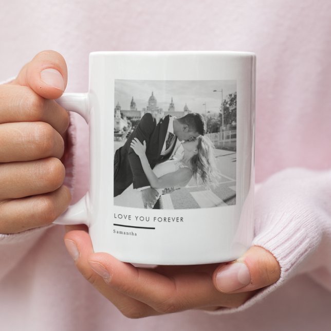 Custom Photo – Love You Forever Kaffeetasse (Von Creator hochgeladen)