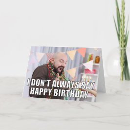Custom Photo Meme Funny Birthday Card Karte