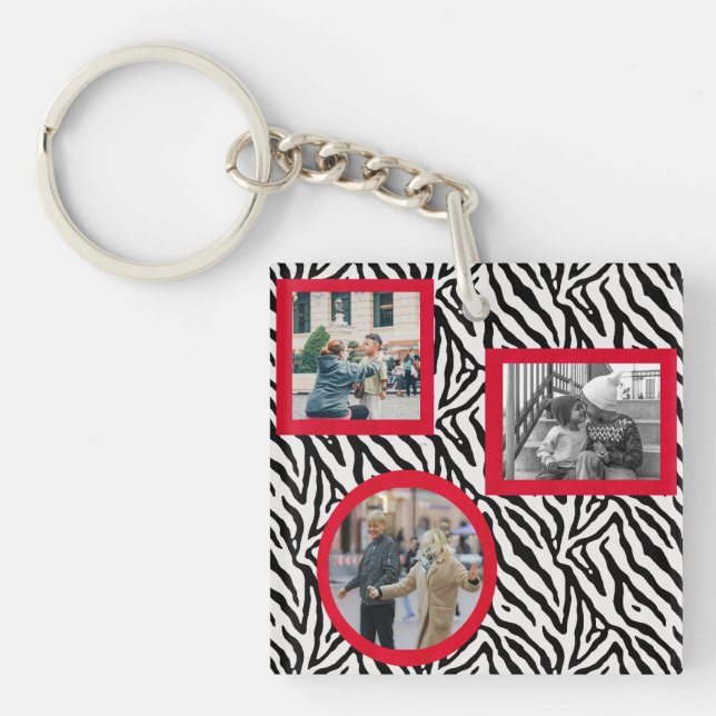 Custom Photo Memories Acrylic Keychain Schlüsselanhänger (Vorderseite)