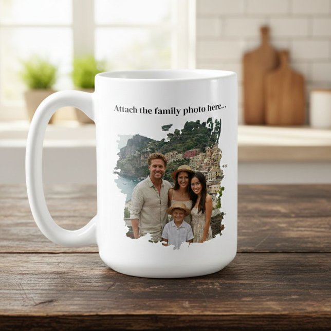 Custom Photo Mug – Personalized Family Picture  (Créateur téléchargé)