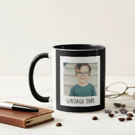 Custom Photo Mug Vintage Photo And Custom Year  Tasse