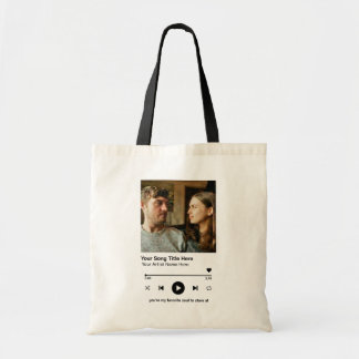 Custom Photo Music Player Personalized Song Gift Tragetasche