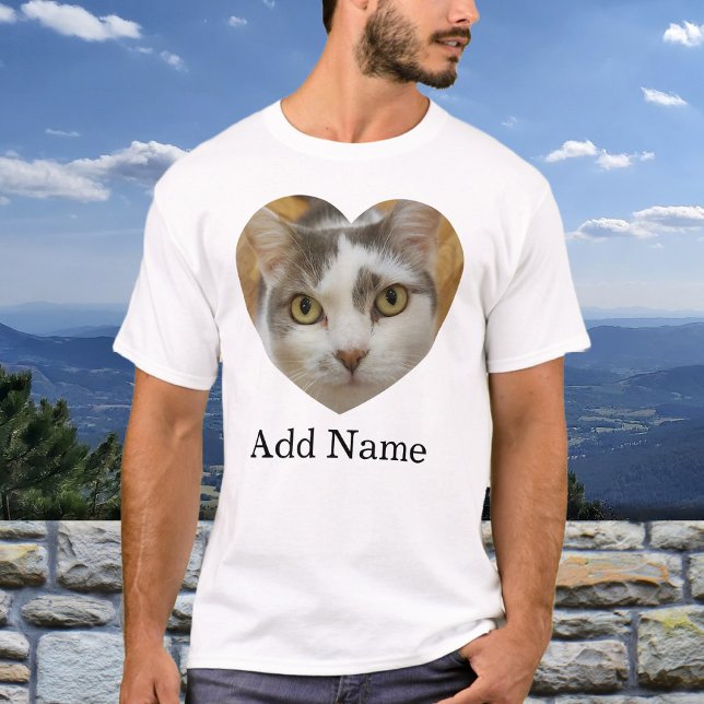 Custom Photo Name Text Personalized T-Shirt (Von Creator hochgeladen)
