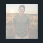 Custom Photo Notepad Notizblock<br><div class="desc">This notepad is shown with a sample photo print,  customize and edit your own photo into place with this template.
Shown in an opaque print so you can write on it.
Customize this item or buy as is.



Licensed Image</div>