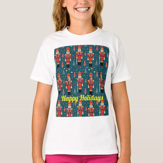 custom photo nutcracker - 2 images T-Shirt (Vorderseite)