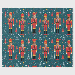custom photo nutcracker Wrapping Paper - 2 images Geschenkpapier