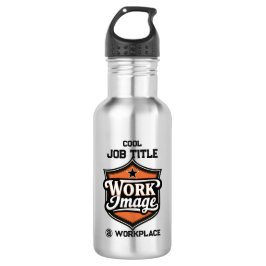Custom Photo Personalized Job Title & Workplace  Edelstahlflasche