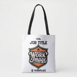 Custom Photo Personalized Job Title & Workplace  Tasche
