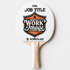 Custom Photo Personalized Job Title & Workplace  Tischtennis Schläger