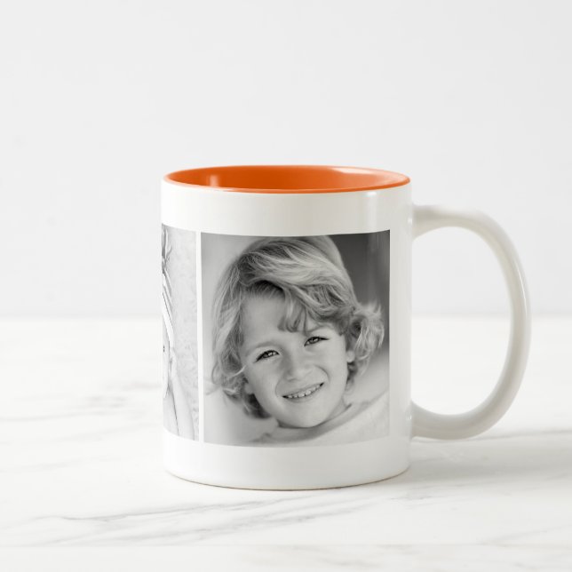 Custom Photo Personalized Mug Zweifarbige Tasse (Rechts)