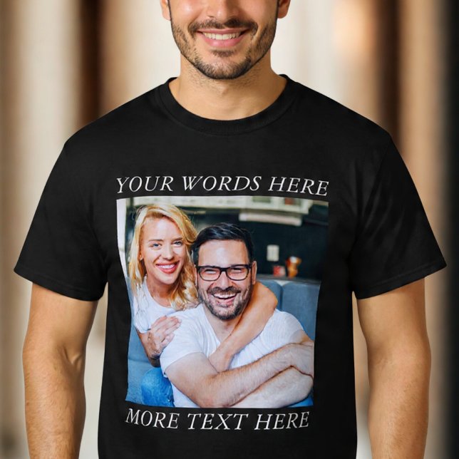 Custom Photo & Personalized Text Graphic Tee (Von Creator hochgeladen)