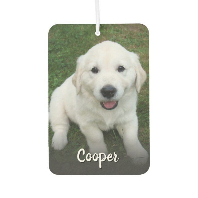Custom Photo Pet Dog Photo Automobile  Autolufterfrischer (Vorderseite)