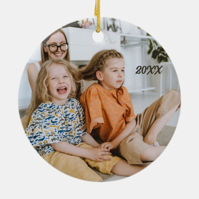 Custom Photo Picture Text Customized Xmas Ornament (Hinten)