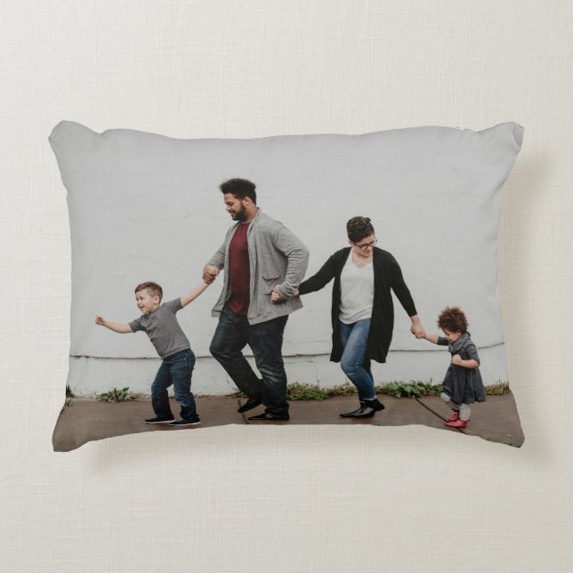 Custom Photo Pillow – Personalized Decorative Cush Dekokissen (Vorderseite)