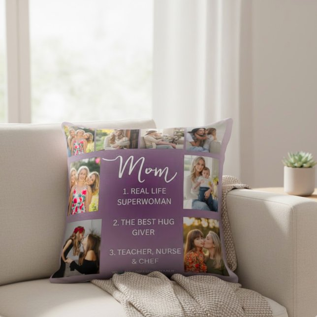 Custom Photo Pillow with Meaningful Mothers Quotes Kissen (Von Creator hochgeladen)