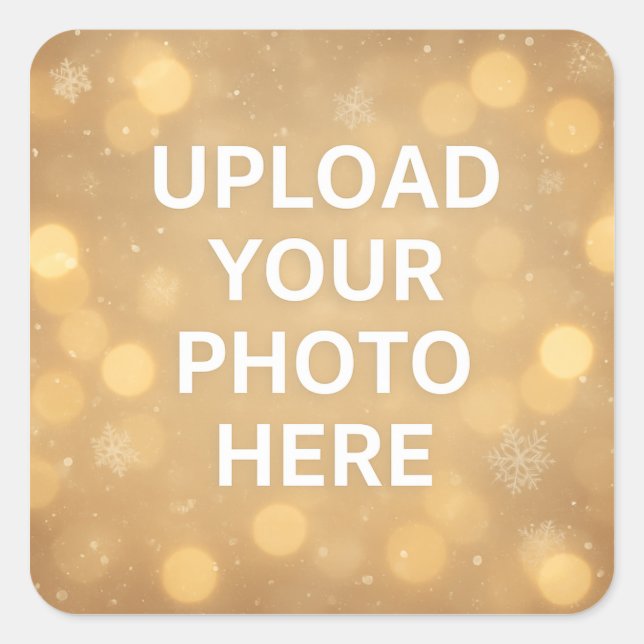Custom Photo Quadratischer Aufkleber (Vorderseite)