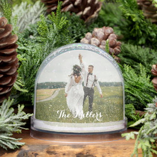 Custom Photo Snow Globe – Personalized Family Gift