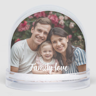 Custom Photo Snow Globe – Personalized Gift