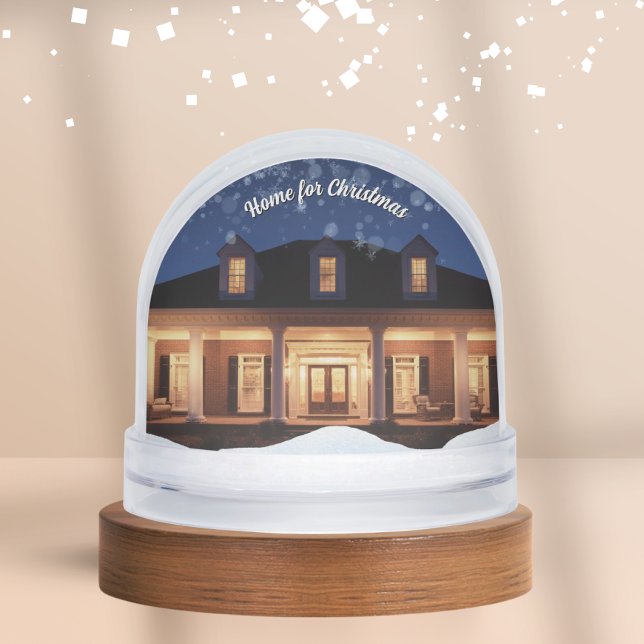 Custom Photo Snow Globe with House Keepsake Gift Schneekugeln (Custom Photo Snow Globe with House Keepsake Gift)
