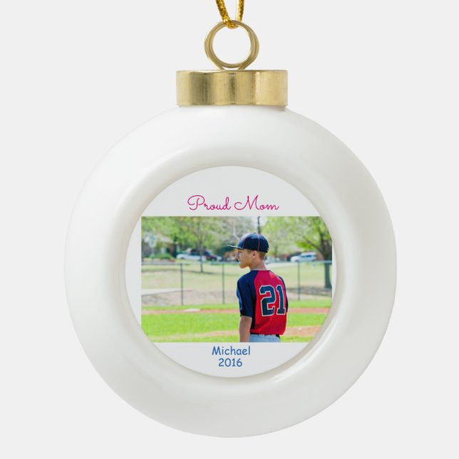 Custom Photo Sports Ornament (Vorderseite)