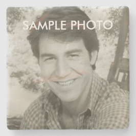 Custom Photo Stone Coaster – Personalized Steinuntersetzer