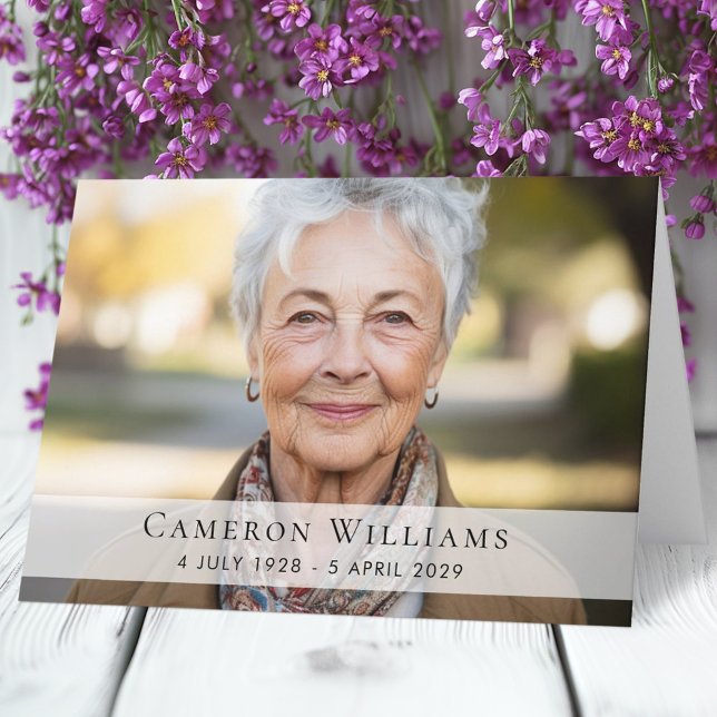 Custom photo sympathy bereavement thank you folded karte (Custom photo sympathy bereavement thank you folded card)