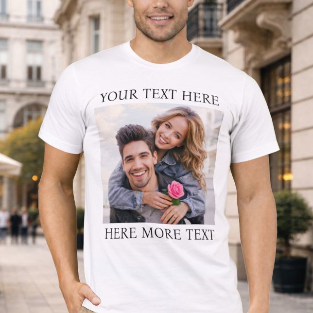 Custom Photo & Text T-Shirt (Von Creator hochgeladen)