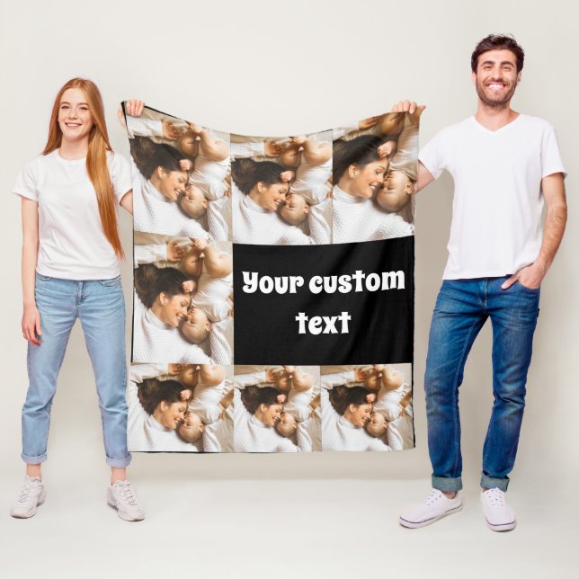 Custom Photo Throw Blanket – Personalized Picture  Fleecedecke (Beispiel)