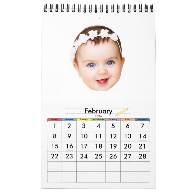 Custom Photo Wall Calendar 2026 All Months Print  Kalender (Feb 2026)