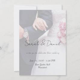 Custom Photo Wedding Invitation Card Einladung
