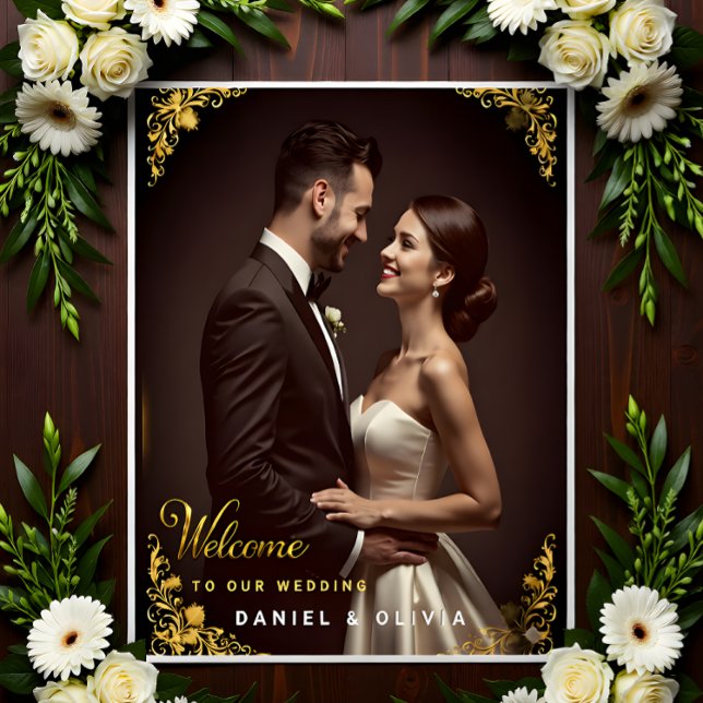 Custom Photo Wedding Welcome Sign Foam Board Acrylschild (Von Creator hochgeladen)