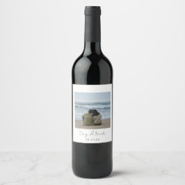 Custom Photo Wine Label Weinetikett