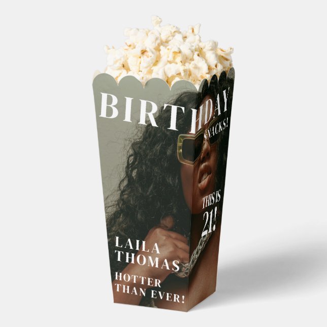 Custom Photos Birthday Party Magazine Cover Geschenkschachtel (Geplatzt)