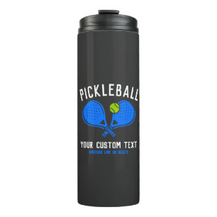 Custom Pickleball Lover Team Club Paddle & Ball Thermosbecher