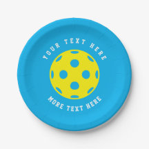 Custom Pickleball Tennis Geburtstagsparty Teller
