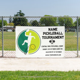 Custom Pickleball Turnier Meisterschaft Weiß Banner