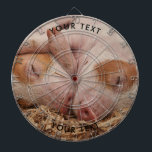 Custom Pigs Foto Dart Board Dartscheibe<br><div class="desc">Custom Schweins Schlafen Foto Dart Board.</div>