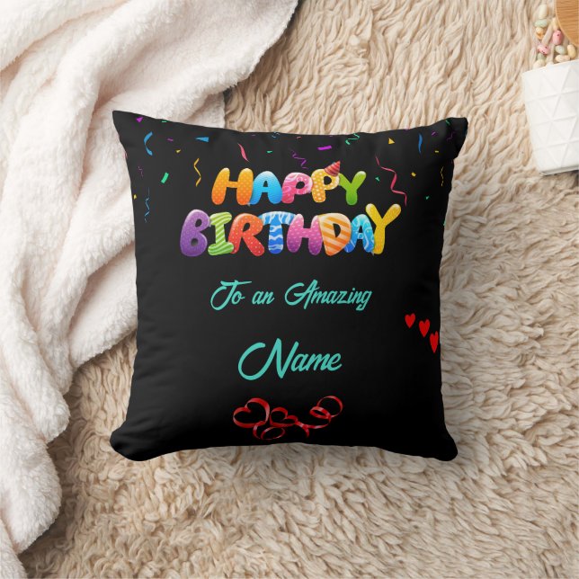Custom Pillow Geschenk für Geburtstagsfeiern Kissen (Decke)